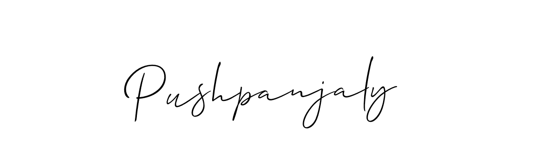 This is the best signature style for the Pushpanjaly name. Also you like these signature font (Allison_Script). Mix name signature. Pushpanjaly signature style 2 images and pictures png