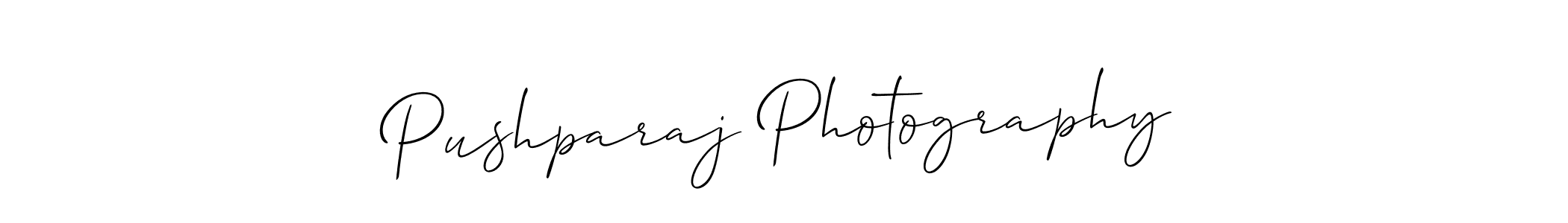 Pushparaj Photography stylish signature style. Best Handwritten Sign (Allison_Script) for my name. Handwritten Signature Collection Ideas for my name Pushparaj Photography. Pushparaj Photography signature style 2 images and pictures png