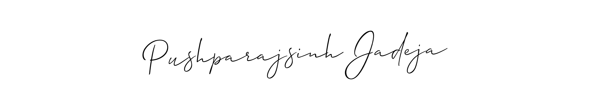 How to Draw Pushparajsinh Jadeja signature style? Allison_Script is a latest design signature styles for name Pushparajsinh Jadeja. Pushparajsinh Jadeja signature style 2 images and pictures png