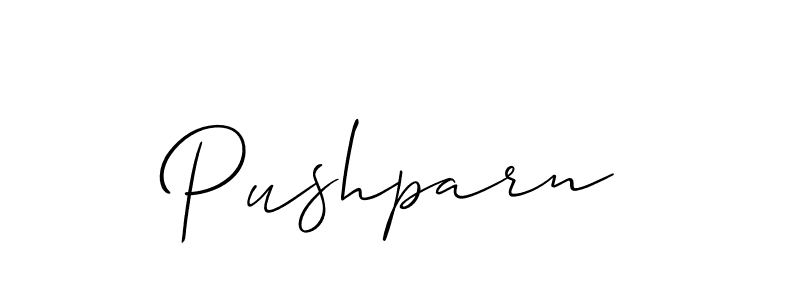 Design your own signature with our free online signature maker. With this signature software, you can create a handwritten (Allison_Script) signature for name Pushparn. Pushparn signature style 2 images and pictures png