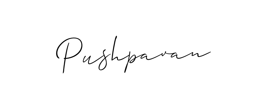 Make a short Pushpavan signature style. Manage your documents anywhere anytime using Allison_Script. Create and add eSignatures, submit forms, share and send files easily. Pushpavan signature style 2 images and pictures png