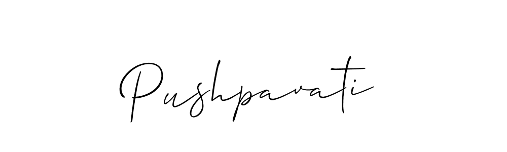 Best and Professional Signature Style for Pushpavati. Allison_Script Best Signature Style Collection. Pushpavati signature style 2 images and pictures png
