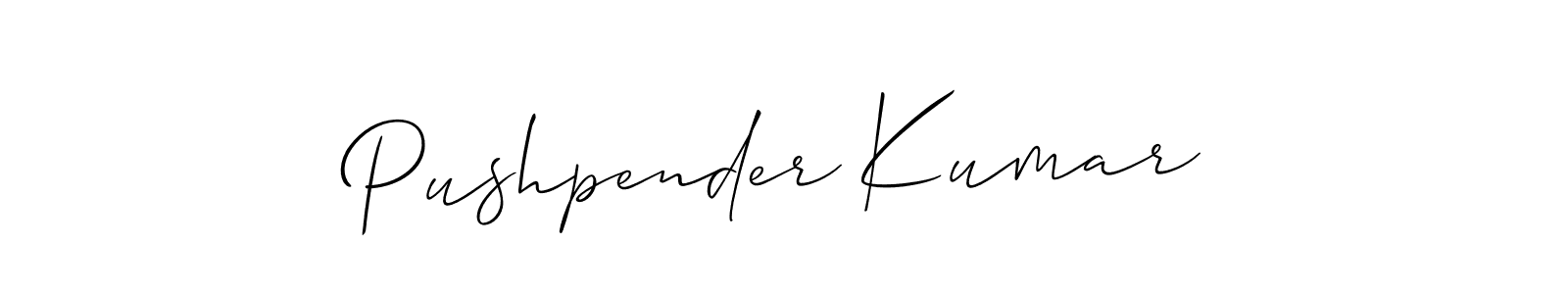 This is the best signature style for the Pushpender Kumar name. Also you like these signature font (Allison_Script). Mix name signature. Pushpender Kumar signature style 2 images and pictures png
