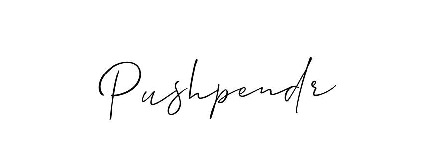 Best and Professional Signature Style for Pushpendr. Allison_Script Best Signature Style Collection. Pushpendr signature style 2 images and pictures png