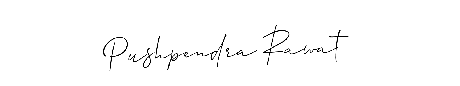 Design your own signature with our free online signature maker. With this signature software, you can create a handwritten (Allison_Script) signature for name Pushpendra Rawat. Pushpendra Rawat signature style 2 images and pictures png