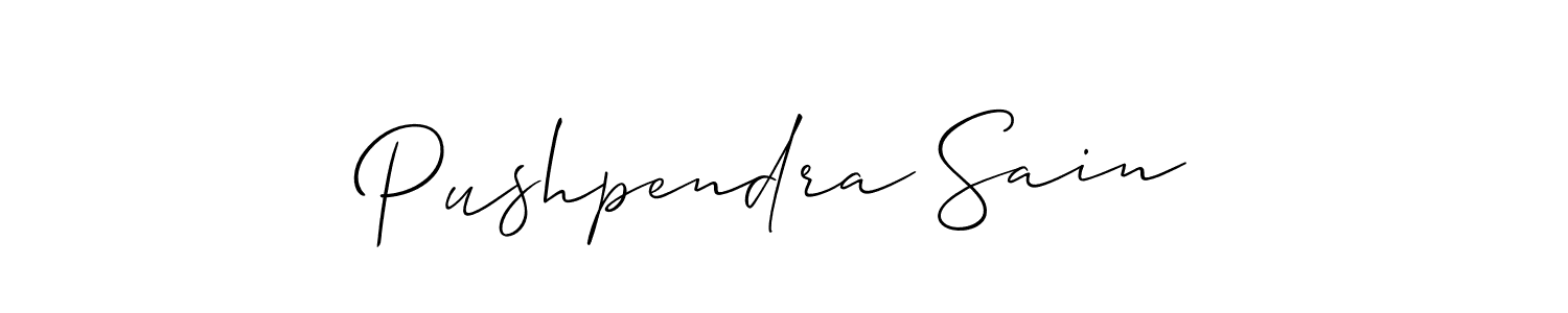 Also You can easily find your signature by using the search form. We will create Pushpendra Sain name handwritten signature images for you free of cost using Allison_Script sign style. Pushpendra Sain signature style 2 images and pictures png