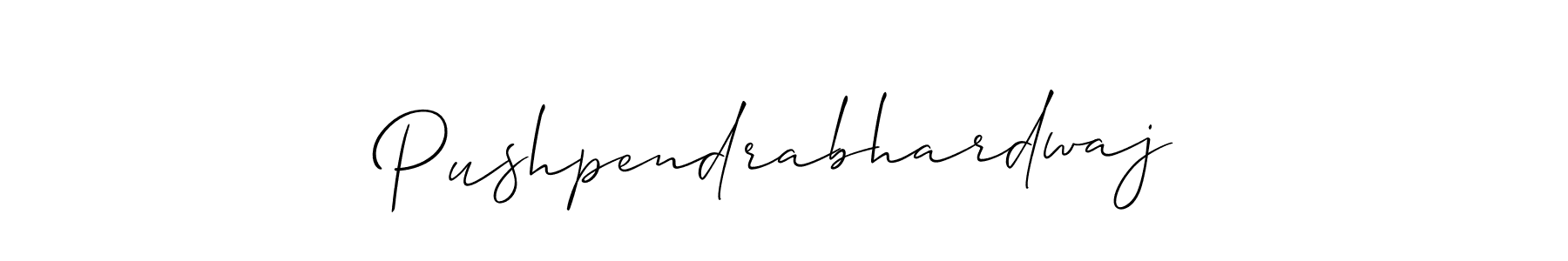 Design your own signature with our free online signature maker. With this signature software, you can create a handwritten (Allison_Script) signature for name Pushpendrabhardwaj. Pushpendrabhardwaj signature style 2 images and pictures png