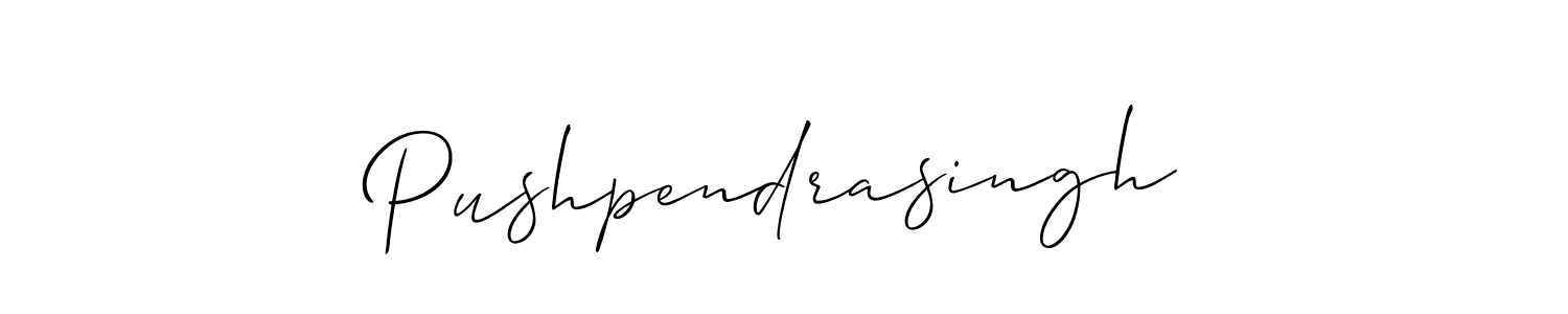 It looks lik you need a new signature style for name Pushpendrasingh. Design unique handwritten (Allison_Script) signature with our free signature maker in just a few clicks. Pushpendrasingh signature style 2 images and pictures png