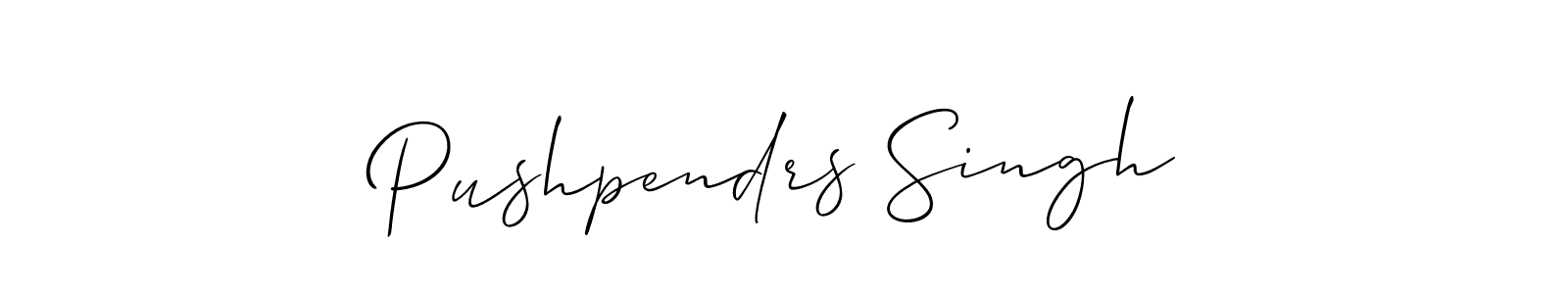 It looks lik you need a new signature style for name Pushpendrs Singh. Design unique handwritten (Allison_Script) signature with our free signature maker in just a few clicks. Pushpendrs Singh signature style 2 images and pictures png