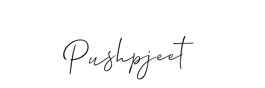 Design your own signature with our free online signature maker. With this signature software, you can create a handwritten (Allison_Script) signature for name Pushpjeet. Pushpjeet signature style 2 images and pictures png