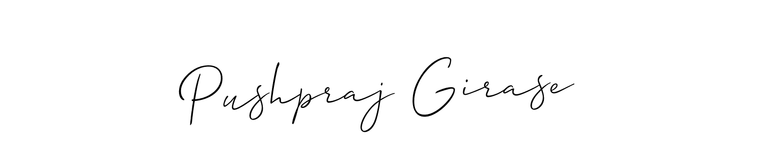 Use a signature maker to create a handwritten signature online. With this signature software, you can design (Allison_Script) your own signature for name Pushpraj Girase. Pushpraj Girase signature style 2 images and pictures png