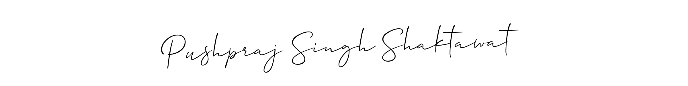 Make a short Pushpraj Singh Shaktawat signature style. Manage your documents anywhere anytime using Allison_Script. Create and add eSignatures, submit forms, share and send files easily. Pushpraj Singh Shaktawat signature style 2 images and pictures png