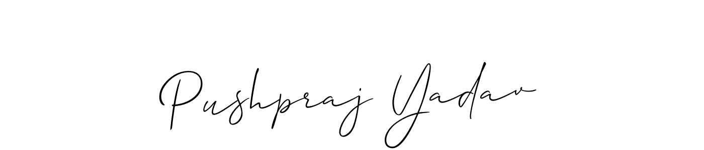 The best way (Allison_Script) to make a short signature is to pick only two or three words in your name. The name Pushpraj Yadav include a total of six letters. For converting this name. Pushpraj Yadav signature style 2 images and pictures png