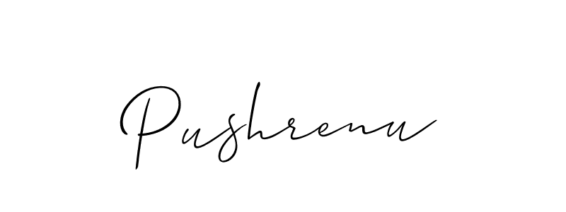 Pushrenu stylish signature style. Best Handwritten Sign (Allison_Script) for my name. Handwritten Signature Collection Ideas for my name Pushrenu. Pushrenu signature style 2 images and pictures png