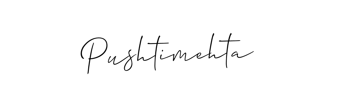 if you are searching for the best signature style for your name Pushtimehta. so please give up your signature search. here we have designed multiple signature styles  using Allison_Script. Pushtimehta signature style 2 images and pictures png