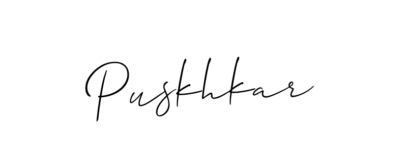 You should practise on your own different ways (Allison_Script) to write your name (Puskhkar) in signature. don't let someone else do it for you. Puskhkar signature style 2 images and pictures png