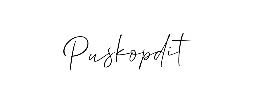 Once you've used our free online signature maker to create your best signature Allison_Script style, it's time to enjoy all of the benefits that Puskopdit name signing documents. Puskopdit signature style 2 images and pictures png