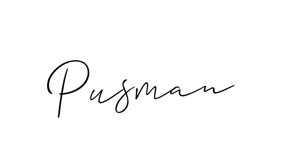 Best and Professional Signature Style for Pusman. Allison_Script Best Signature Style Collection. Pusman signature style 2 images and pictures png