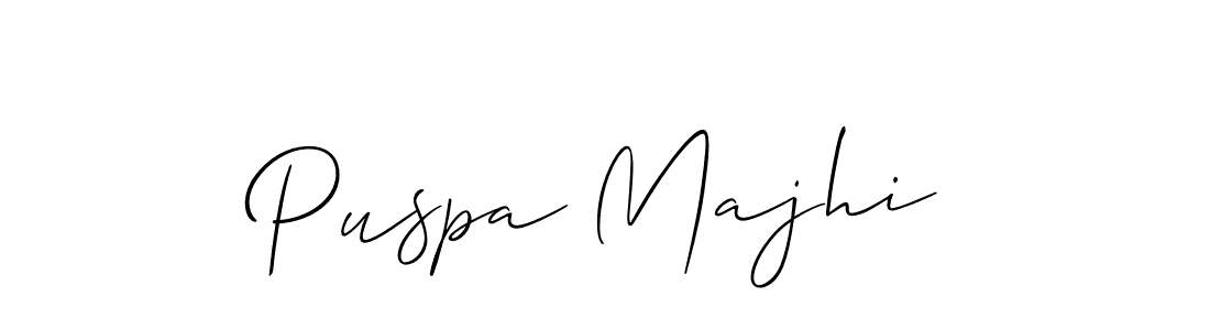 Make a beautiful signature design for name Puspa Majhi. Use this online signature maker to create a handwritten signature for free. Puspa Majhi signature style 2 images and pictures png