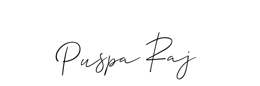 Puspa Raj stylish signature style. Best Handwritten Sign (Allison_Script) for my name. Handwritten Signature Collection Ideas for my name Puspa Raj. Puspa Raj signature style 2 images and pictures png