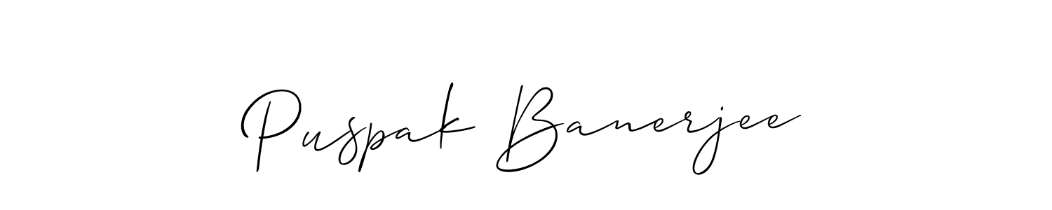 Best and Professional Signature Style for Puspak Banerjee. Allison_Script Best Signature Style Collection. Puspak Banerjee signature style 2 images and pictures png