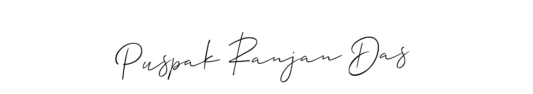 if you are searching for the best signature style for your name Puspak Ranjan Das. so please give up your signature search. here we have designed multiple signature styles  using Allison_Script. Puspak Ranjan Das signature style 2 images and pictures png