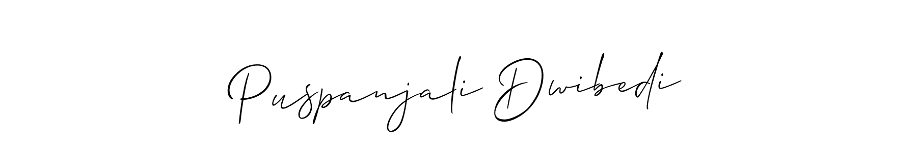 Use a signature maker to create a handwritten signature online. With this signature software, you can design (Allison_Script) your own signature for name Puspanjali Dwibedi. Puspanjali Dwibedi signature style 2 images and pictures png