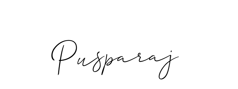 Make a beautiful signature design for name Pusparaj. With this signature (Allison_Script) style, you can create a handwritten signature for free. Pusparaj signature style 2 images and pictures png