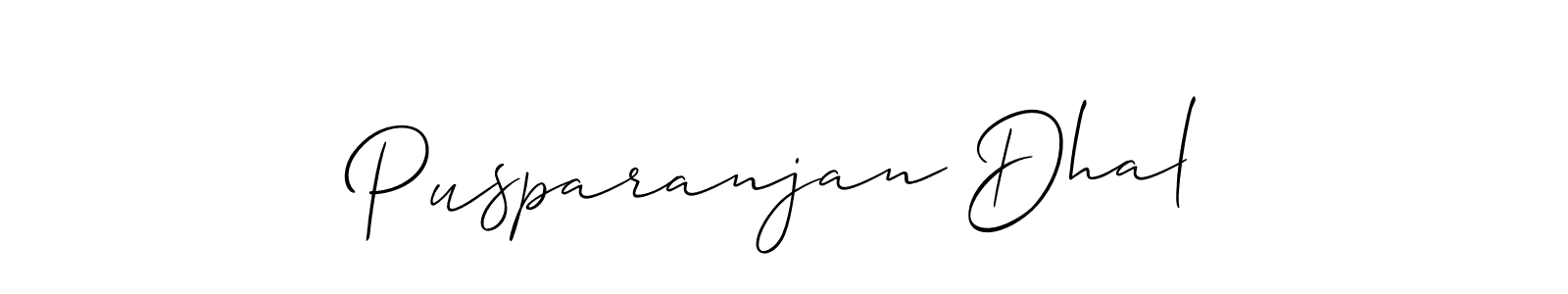 This is the best signature style for the Pusparanjan Dhal name. Also you like these signature font (Allison_Script). Mix name signature. Pusparanjan Dhal signature style 2 images and pictures png