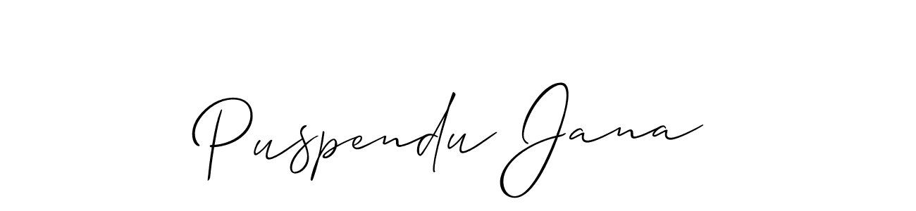 Best and Professional Signature Style for Puspendu Jana. Allison_Script Best Signature Style Collection. Puspendu Jana signature style 2 images and pictures png