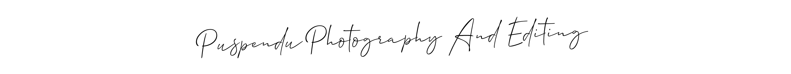 Best and Professional Signature Style for Puspendu Photography And Editing. Allison_Script Best Signature Style Collection. Puspendu Photography And Editing signature style 2 images and pictures png