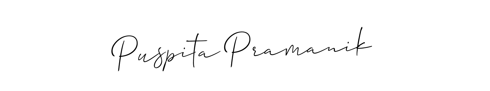 Make a beautiful signature design for name Puspita Pramanik. Use this online signature maker to create a handwritten signature for free. Puspita Pramanik signature style 2 images and pictures png