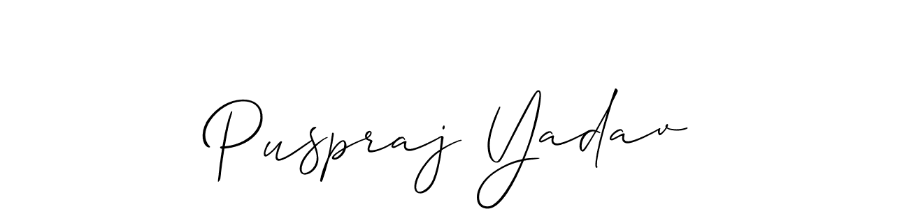 Best and Professional Signature Style for Puspraj Yadav. Allison_Script Best Signature Style Collection. Puspraj Yadav signature style 2 images and pictures png
