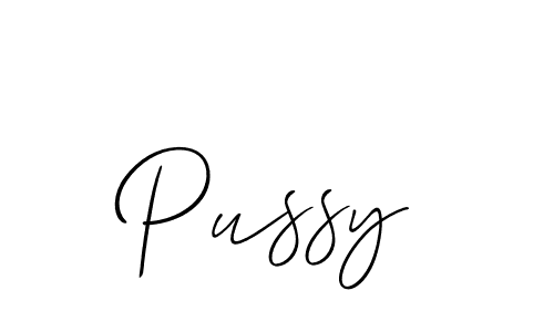 The best way (Allison_Script) to make a short signature is to pick only two or three words in your name. The name Pussy include a total of six letters. For converting this name. Pussy signature style 2 images and pictures png