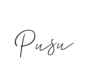 It looks lik you need a new signature style for name Pusu. Design unique handwritten (Allison_Script) signature with our free signature maker in just a few clicks. Pusu signature style 2 images and pictures png