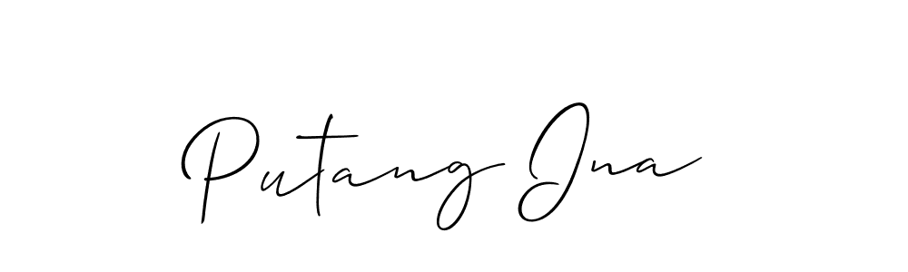 Best and Professional Signature Style for Putang Ina. Allison_Script Best Signature Style Collection. Putang Ina signature style 2 images and pictures png