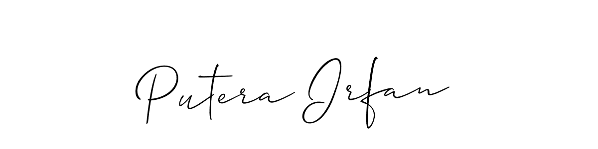 Make a short Putera Irfan signature style. Manage your documents anywhere anytime using Allison_Script. Create and add eSignatures, submit forms, share and send files easily. Putera Irfan signature style 2 images and pictures png