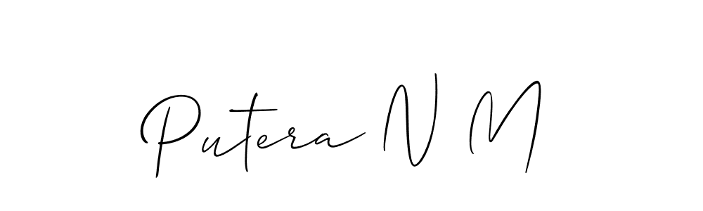 Once you've used our free online signature maker to create your best signature Allison_Script style, it's time to enjoy all of the benefits that Putera N M name signing documents. Putera N M signature style 2 images and pictures png