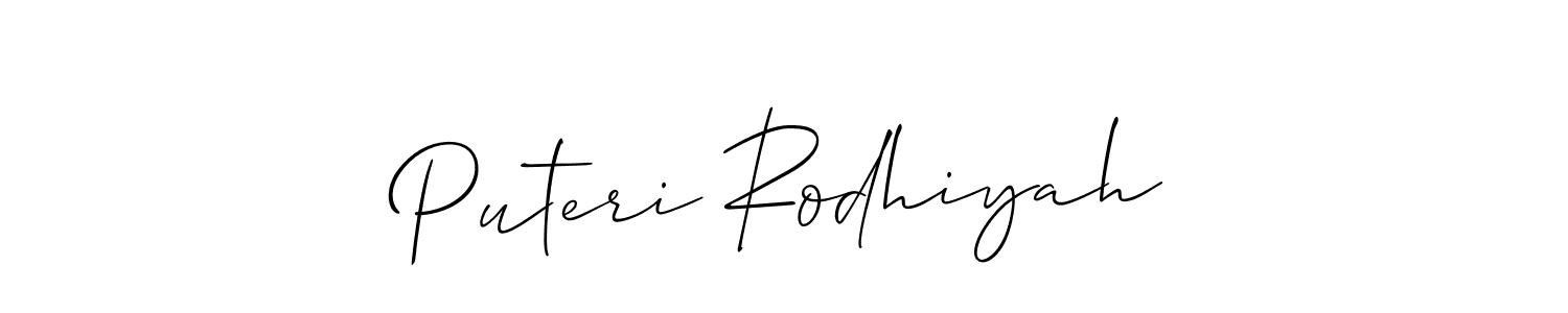 How to Draw Puteri Rodhiyah signature style? Allison_Script is a latest design signature styles for name Puteri Rodhiyah. Puteri Rodhiyah signature style 2 images and pictures png