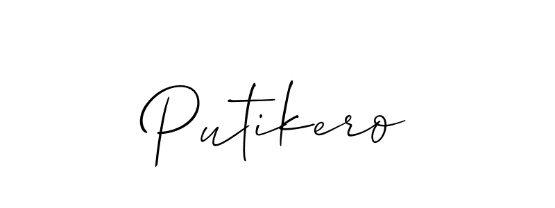 Make a beautiful signature design for name Putikero. With this signature (Allison_Script) style, you can create a handwritten signature for free. Putikero signature style 2 images and pictures png