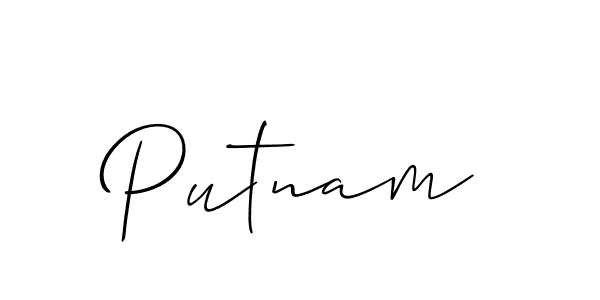 It looks lik you need a new signature style for name Putnam. Design unique handwritten (Allison_Script) signature with our free signature maker in just a few clicks. Putnam signature style 2 images and pictures png