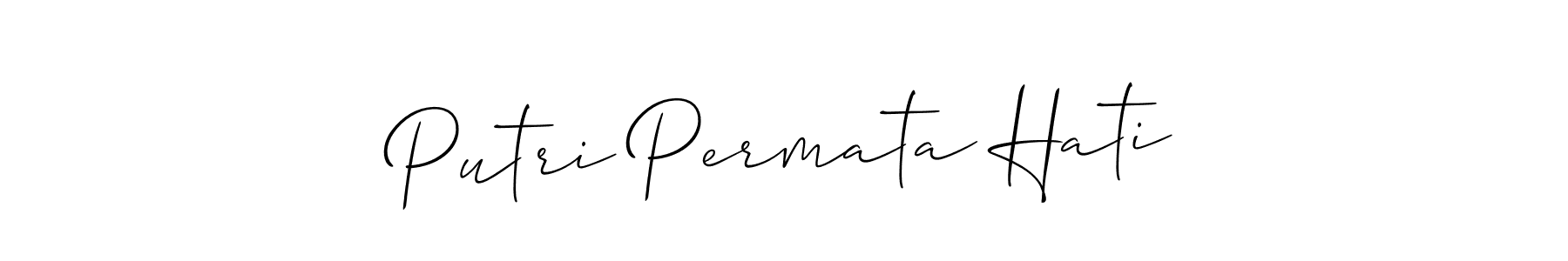 if you are searching for the best signature style for your name Putri Permata Hati. so please give up your signature search. here we have designed multiple signature styles  using Allison_Script. Putri Permata Hati signature style 2 images and pictures png