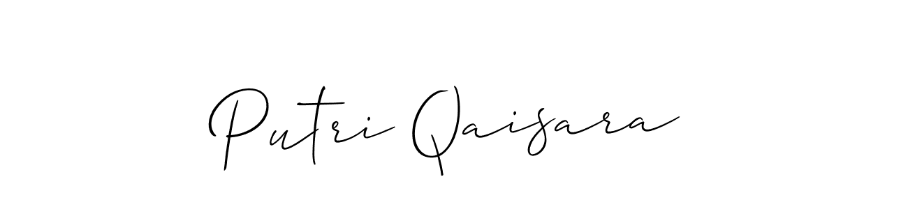 How to make Putri Qaisara signature? Allison_Script is a professional autograph style. Create handwritten signature for Putri Qaisara name. Putri Qaisara signature style 2 images and pictures png