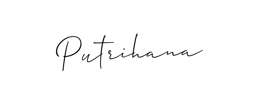 Make a beautiful signature design for name Putrihana. Use this online signature maker to create a handwritten signature for free. Putrihana signature style 2 images and pictures png