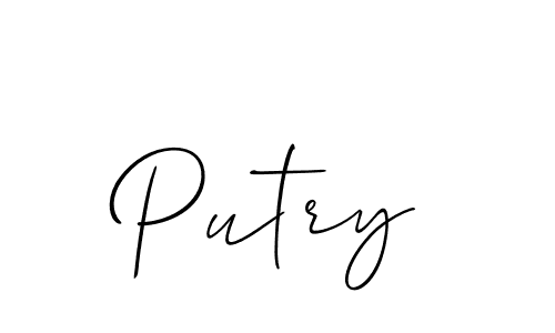 Best and Professional Signature Style for Putry. Allison_Script Best Signature Style Collection. Putry signature style 2 images and pictures png
