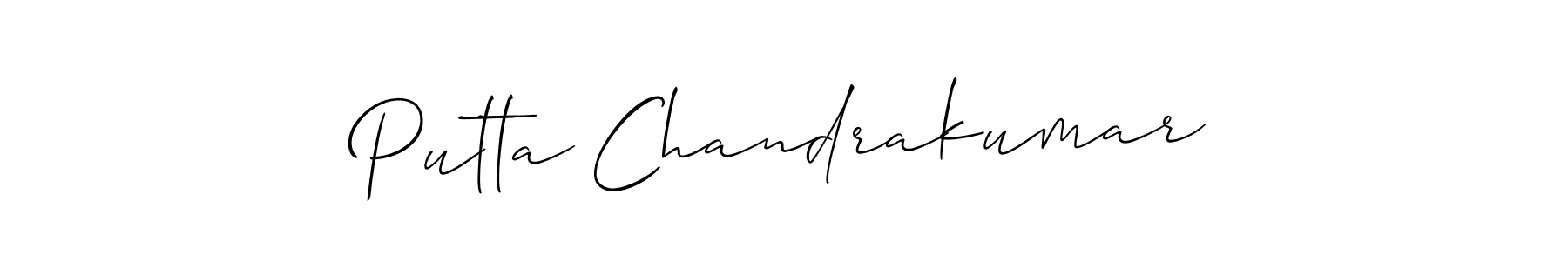 You can use this online signature creator to create a handwritten signature for the name Putta Chandrakumar. This is the best online autograph maker. Putta Chandrakumar signature style 2 images and pictures png