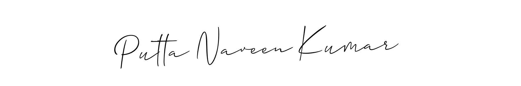 Check out images of Autograph of Putta Naveen Kumar name. Actor Putta Naveen Kumar Signature Style. Allison_Script is a professional sign style online. Putta Naveen Kumar signature style 2 images and pictures png