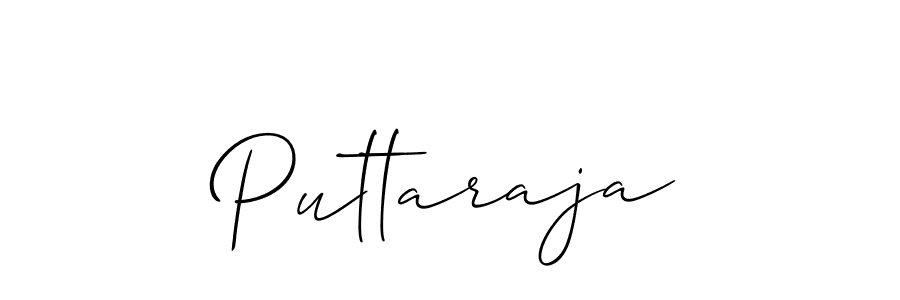 The best way (Allison_Script) to make a short signature is to pick only two or three words in your name. The name Puttaraja include a total of six letters. For converting this name. Puttaraja signature style 2 images and pictures png