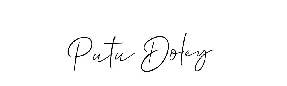 Make a beautiful signature design for name Putu Doley. Use this online signature maker to create a handwritten signature for free. Putu Doley signature style 2 images and pictures png