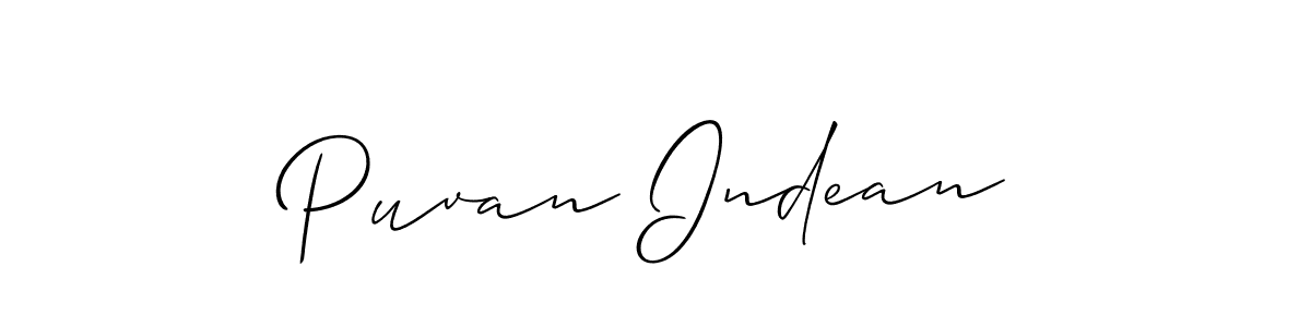 Make a beautiful signature design for name Puvan Indean. Use this online signature maker to create a handwritten signature for free. Puvan Indean signature style 2 images and pictures png
